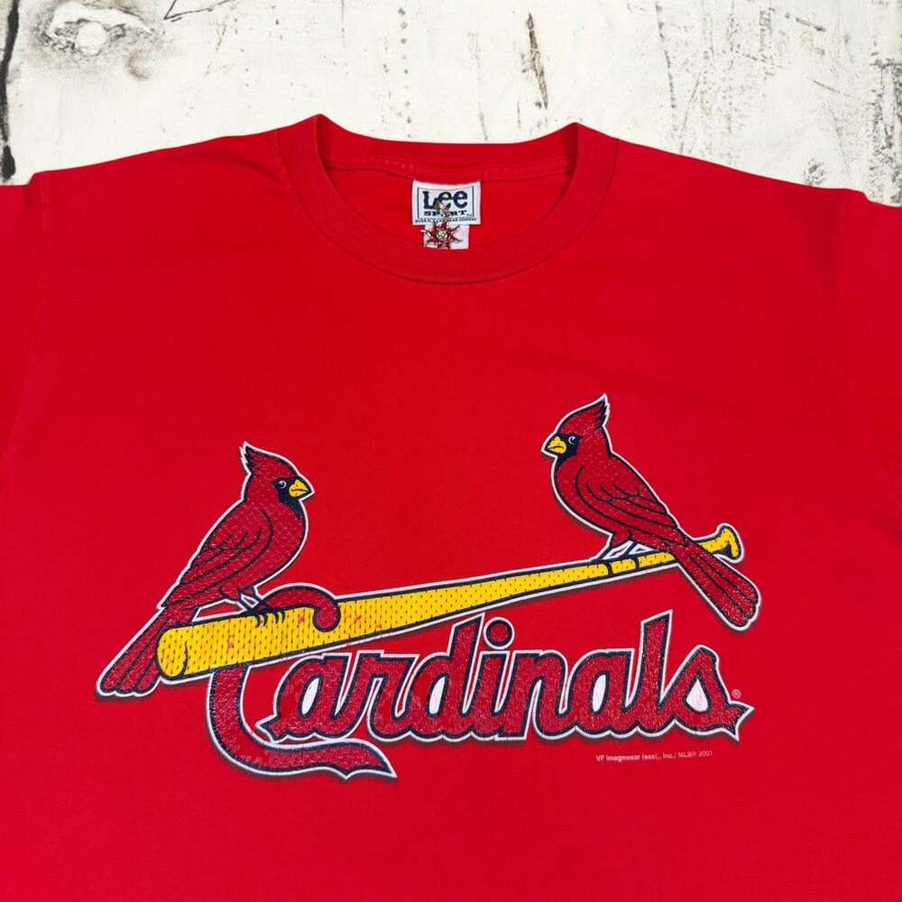 Vintage 2001 Lee Sport St. Louis Cardinals MLB Baseball Red T-Shirt